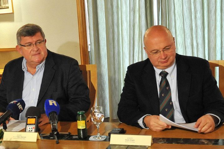 Gradonačelnik Rijeke Vojko Obersnel i direktor Energa Sanjin Kirigin / Foto I. TOMIĆ