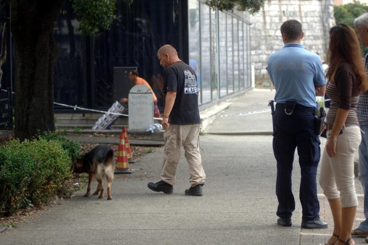 Policijski očevid na mjestu pucnjave / Foto Mateo SARDELIN