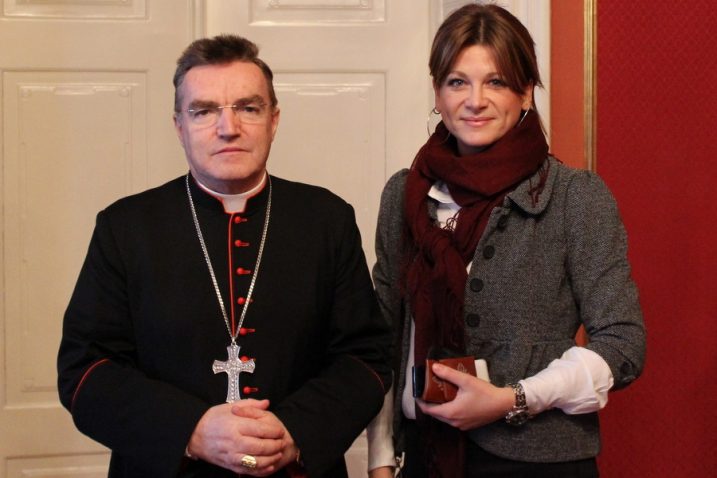 Kardinal Josip Bozanić i Karolina Vidović Krišto