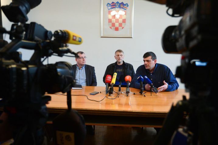 Vladimir Draženović, Krunoslav Capak, Bernard Kajić, Foto: Marko Prpic/PIXSELL