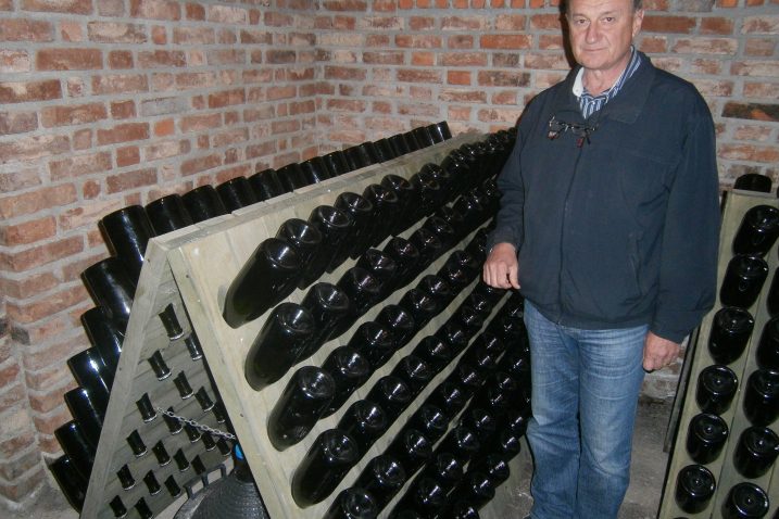 Vrhunski pjenušac »1288«, jedini u Hrvatskoj, u posebnom prostoru za njegovanje i zrenje vina * Foto: F. DERANJA