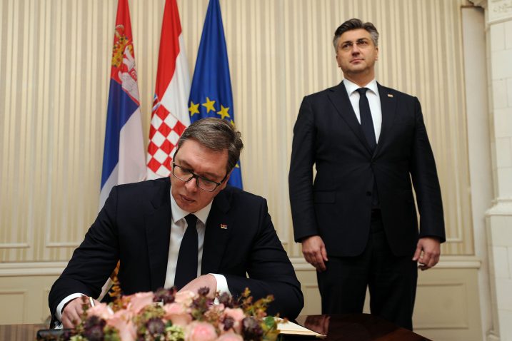Aleksandar Vučić i Andrej Plenković, Foto: D. KOVAČEVIĆ