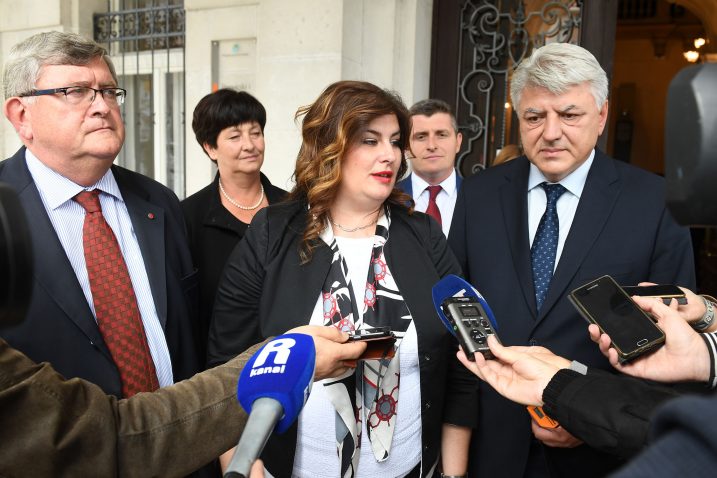 Vojko Obersnel, Gabrijela Žalac i Zlatko Komadina, Foto: I. TOMIĆ