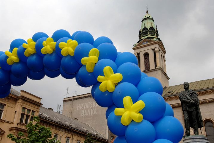 Dan Europe se u Zagrebu čak zna i obilježiti / Foto Nenad REBERŠAK