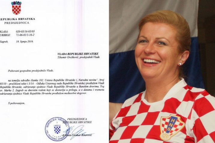 Fotografiju predsjednice snimio Zeljko Lukunic/PIXSELL