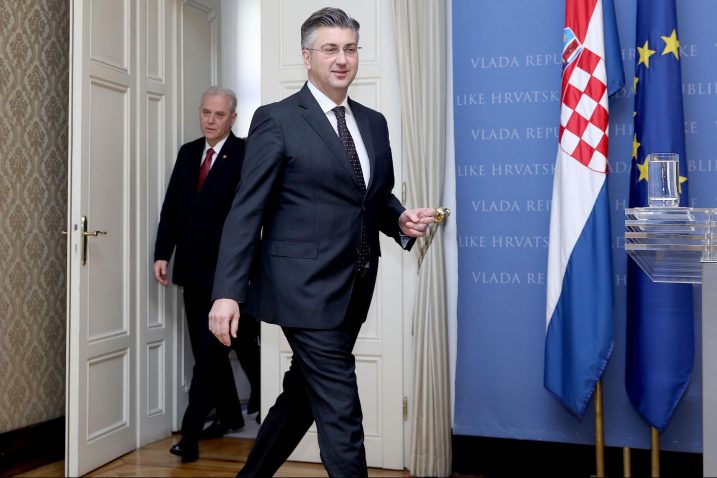 Andrej Plenković i Dinko Cvitan / Foto Patrik MAĆEK/PIXSELL