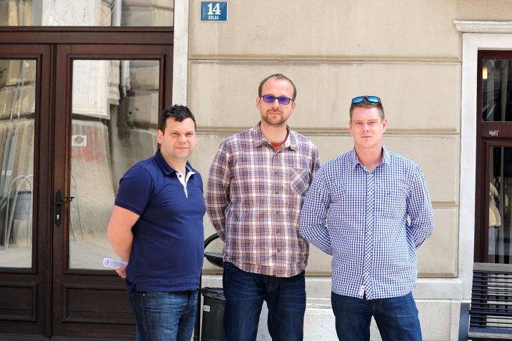 Bojan Kurelić, Robert Kurelić i Darjan Buković, Foto: V. KARUZA