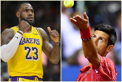 LeBron James i Novak Đoković/Foto REUTERS