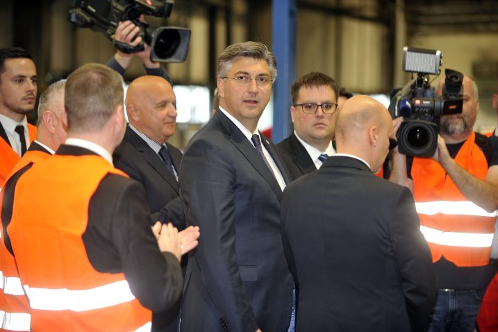 Plenković u tvrtki Elka / Snimio Davor KOVAČEVIĆ