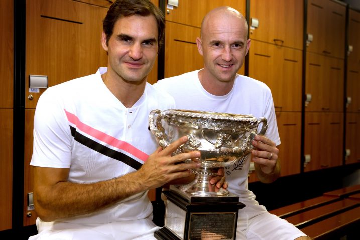 Roger Federer i Ivan poslije trijumfa na Australian Openu 2018./Foto REUTERS