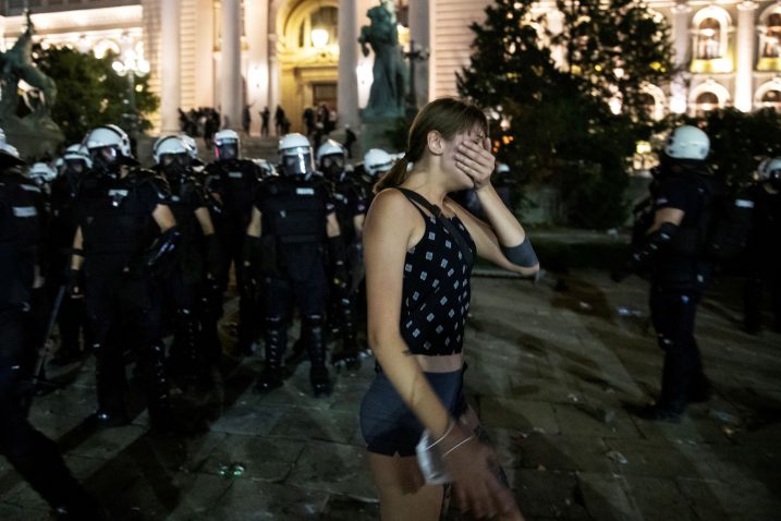 Srpanjski prosvjedi u Beogradu / Reuters