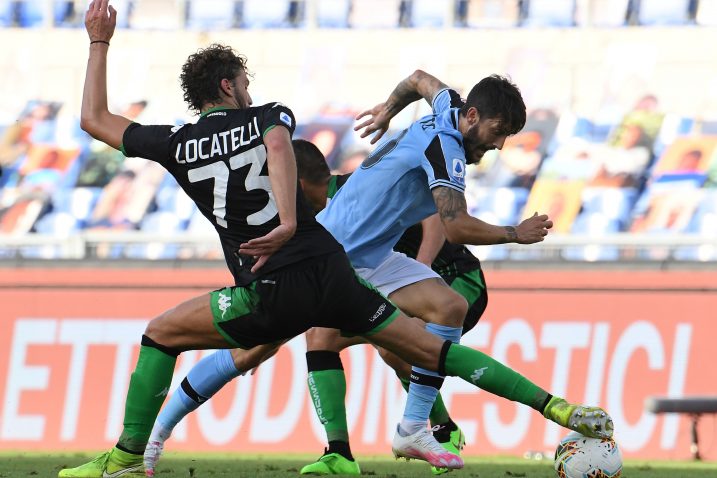 Luis Alberto (Lazio) i Manuel Locatelli (Sassuolo)/Foto REUTERS