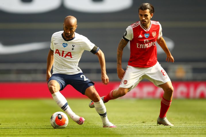 Lucas Moura (Tottenham) i Dani Ceballos (Arsenal)/Foto REUTERS