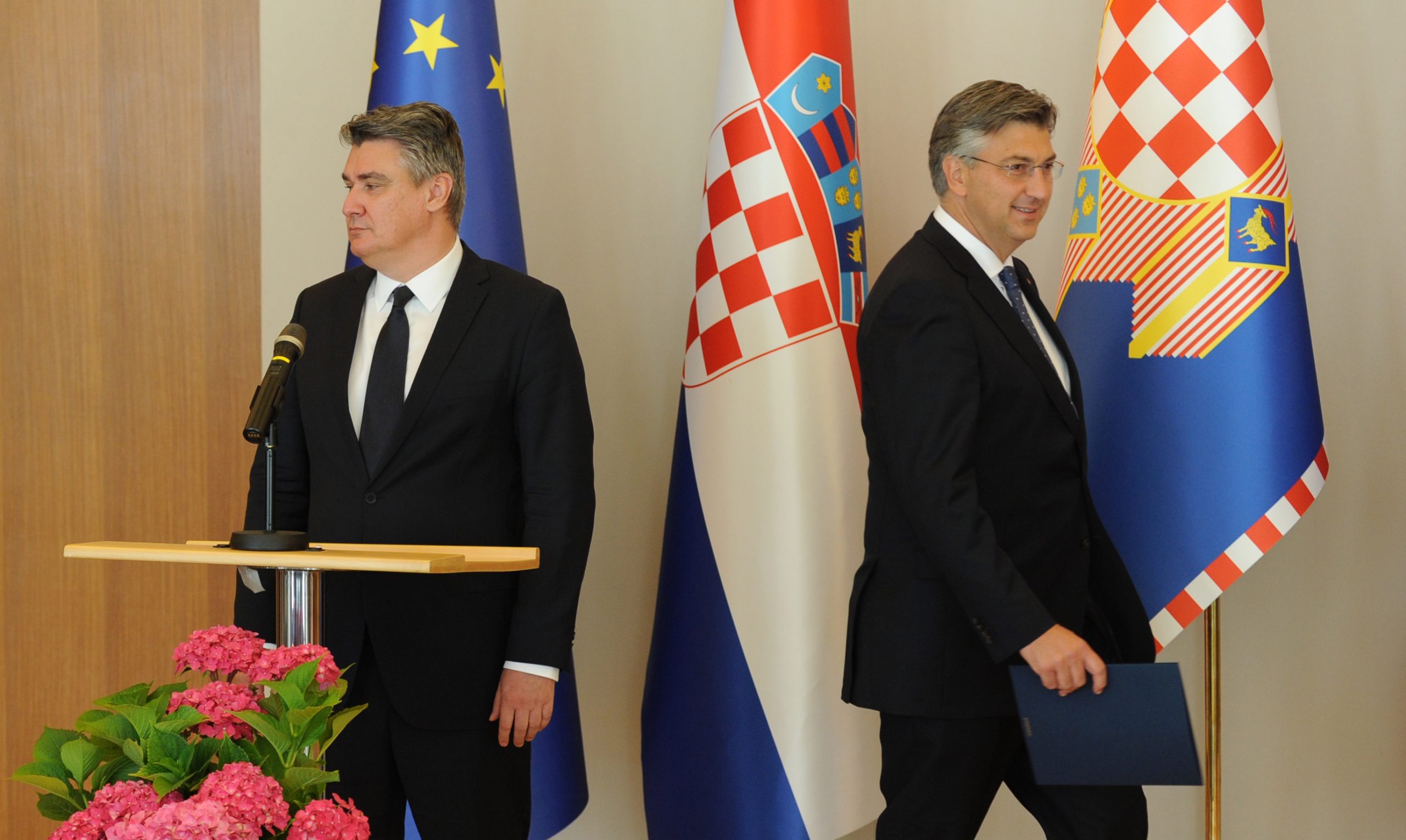 Zoran Milanović i Andrej Plenković - Foto: Darko JELINEK