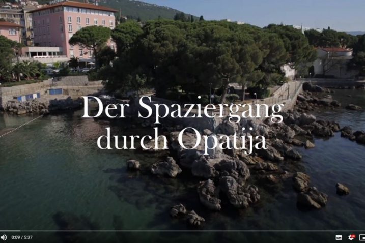 Prvi vlog o Opatiji objavljen je na YouTubeu i Facebook stranicama TZ-a za njemačko govorno područje