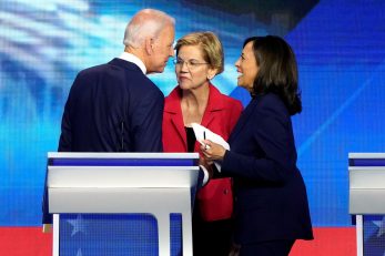 Joe Biden, Elizabeth Warren i Kamala Harris / REUTERS