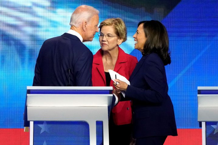 Joe Biden, Elizabeth Warren i Kamala Harris / REUTERS