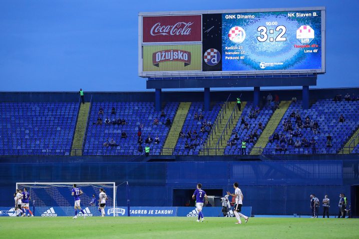 Južna tribina stadiona u Maksimiru do daljnjega je van upotrebe/Foto PIXSELL