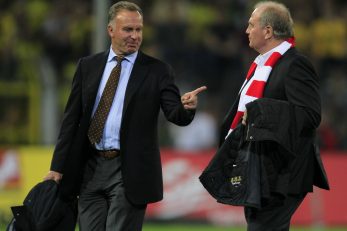 Karl-Heinz Rummenige i Uli Hoeness/Foto REUTERS