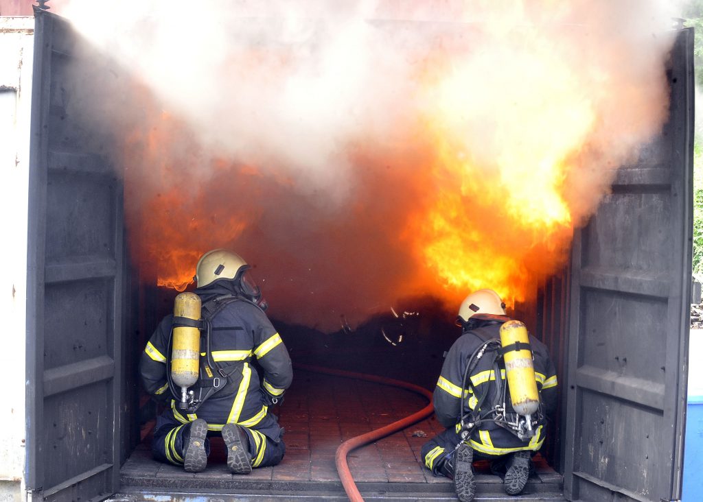  U Šapjanama centar za obuku vatrogasaca / Snimio Roni BRMALJ