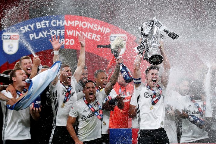 Slavlje nogometaša Fulhama na Wembleyu/Foto REUTERS
