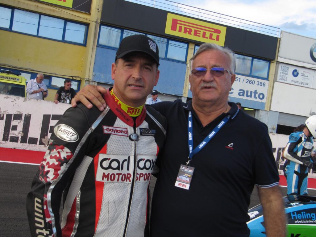 Vlado Vujnović s Timom Reewesom, višestrukim svjetskim prvakom u natjecanju motocikala s prikolicom