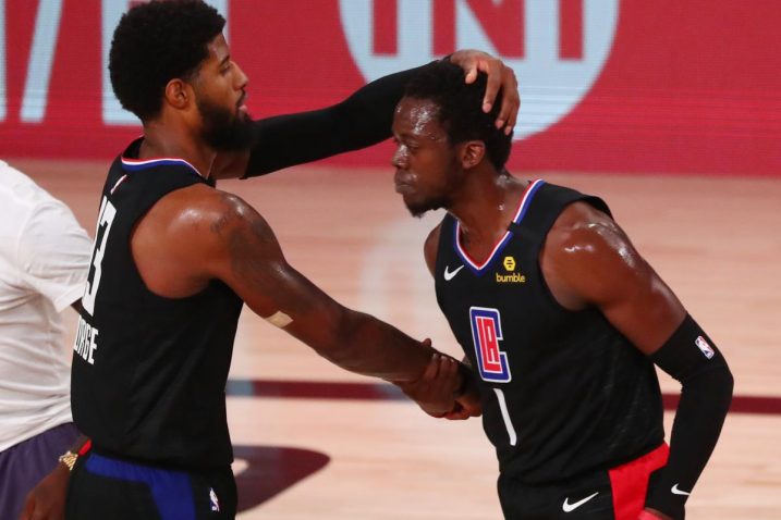 Paul George i Reggie Jackson/Foto REUTERS