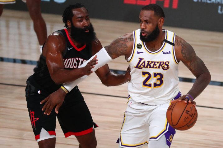 James Harden i LeBron James/Foto REUTERS