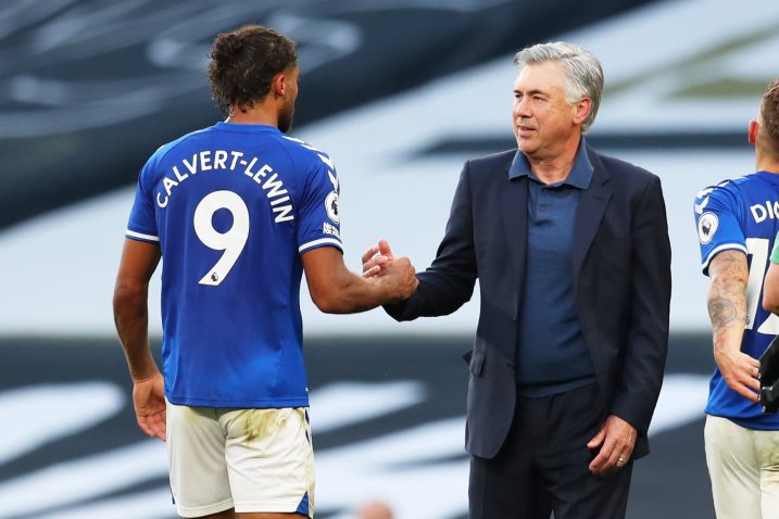 Dominic Calvert-Lewin i Carlo Ancelotti/Foto REUTERS