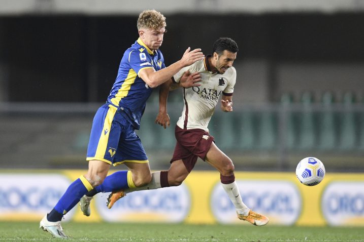 Matteo Lovato (Verona) i Pedro (Roma)/Foto REUTERS