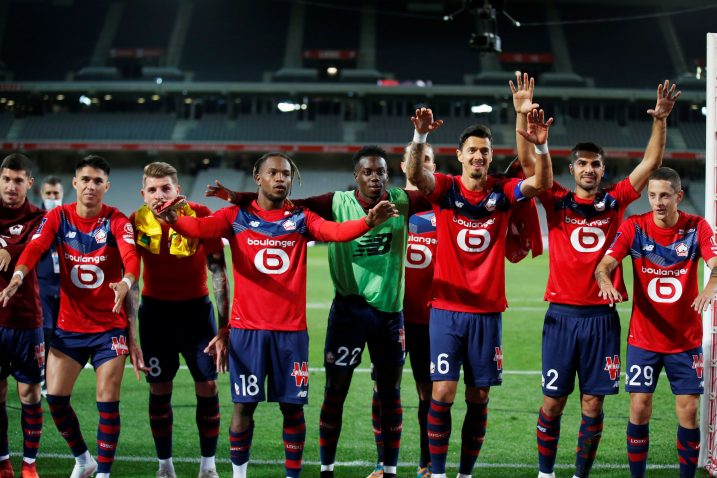 Slavlje nogometaša Lillea nakon pobjede/Foto REUTERS