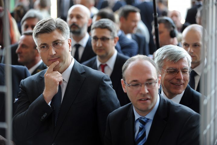Andrej Plenković i Davor Ivo Stier, Foto. D. KOVAČEVIĆ