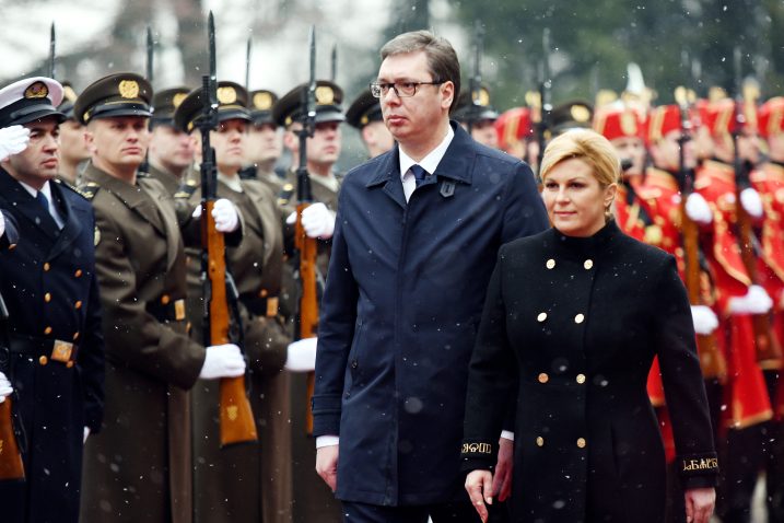Aleksandar Vučić i Kolinda Grabar-Kitarović / Foto Denis LOVROVIĆ
