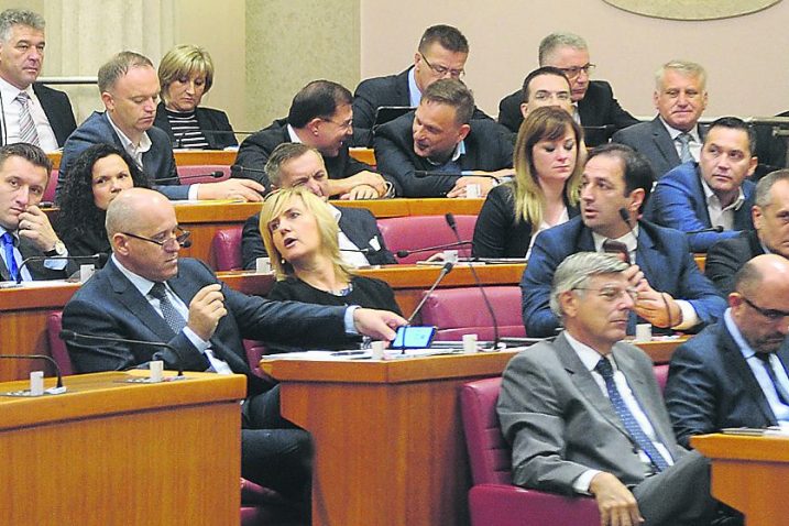 Nitko nije ni na što prisiljavao Mariju Jelkovac ili Josipa Borića već su sami izabrali biti vojnici HDZ-a / Foto Davor KOVAČEVIĆ