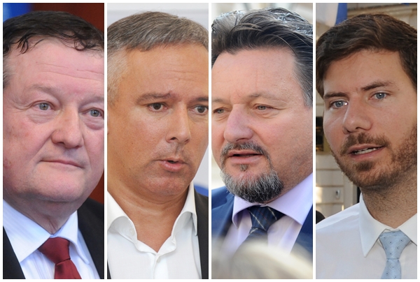Damir Boras, Darinko Kosor, Lovro Kuščević, Ivan Pernar / Foto: Novi list