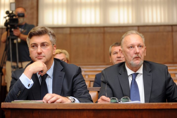 Andrej Plenković i Davor Božinović, Foto: D. KOVAČEVIĆ