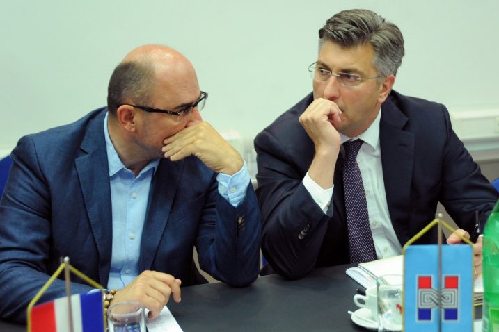 Milijan Brkić i Andrej Plenković / Foto Darko JELINEK