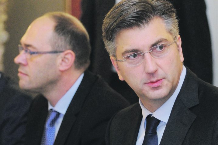 Davor Ivo Stier i Andrej Plenković / Foto Darko JELINEK