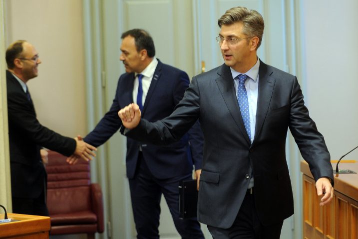 Vlaho Orepić i Andrej Plenković, Foto: D. KOVAČEVIĆ