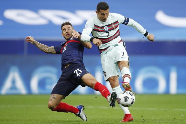 Lucas Hernandez i Cristiano Ronaldo/Foto REUTERS