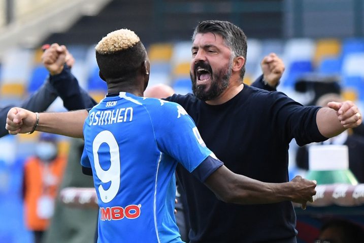 Victor Osimhen i Gennaro Gattuso/Foto REUTERS