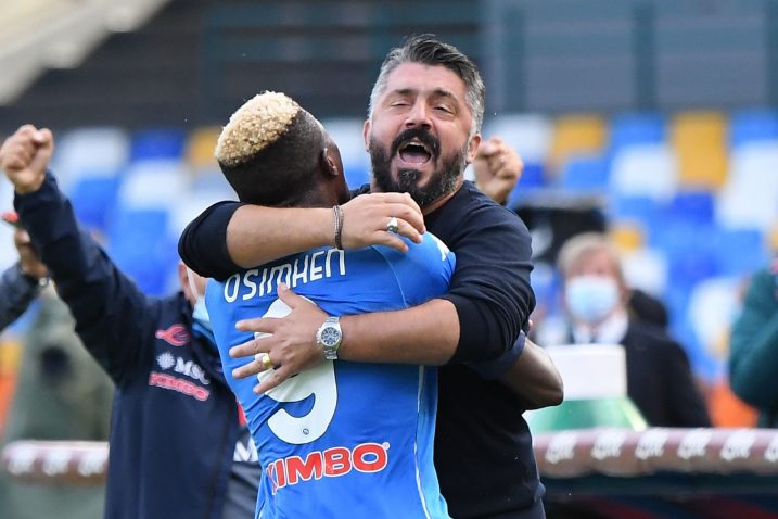 Victor Osimhen i Gennaro Gattuso/Foto REUTERS