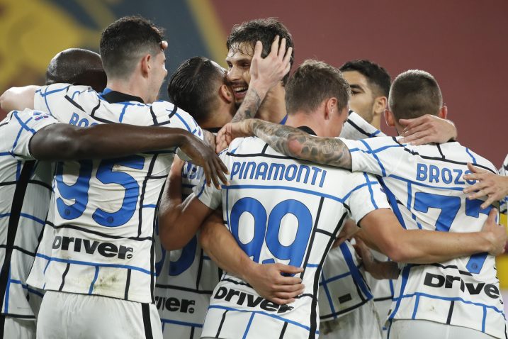 Slavlje igrača Intera u Genoi/Foto REUTERS