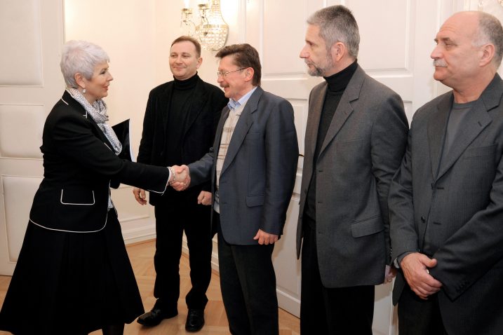Premijerka Kosor s predstavnicima sindikata/foto: Darko JELINEK