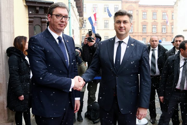 Aleksandar Vučić i Andrej Plenković / Reuters