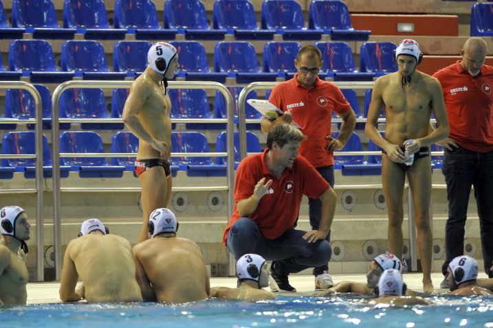 DOČEKUJU NAJTROFEJNIJI HRVATSKI KLUB - Primorjaši i Igor Hinić(Foto D. ŠKOMRLJ