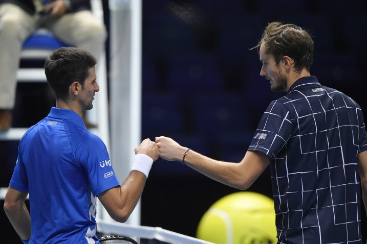 Novak Đoković i Daniil Medvedev/Foto REUTERS