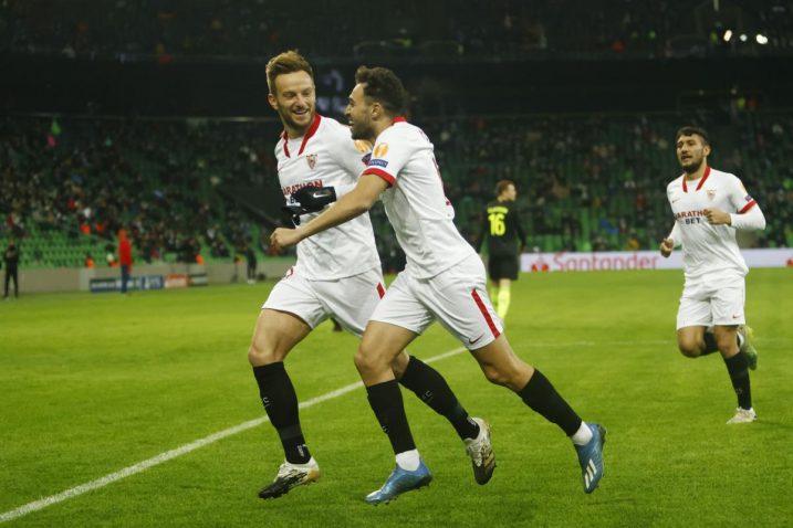 Ivan Rakitić slavi svoj pogodak/Foto REUTERS
