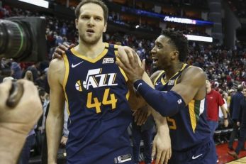 Bojan Bogdanović i Donovan Mitchell/Foto: REUTERS