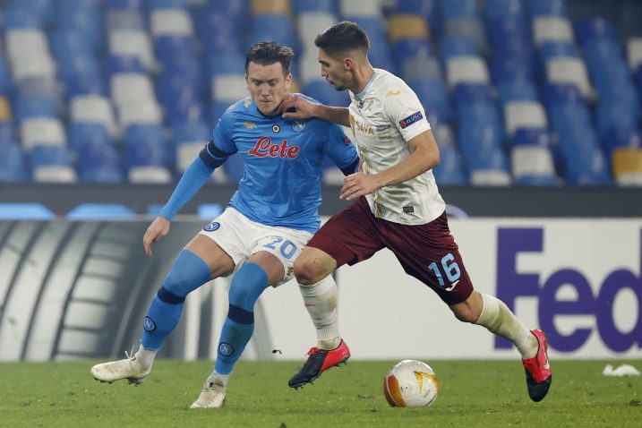 Adam Gnezda Čerin tijekom ogleda s Napolijem/Foto REUTERS